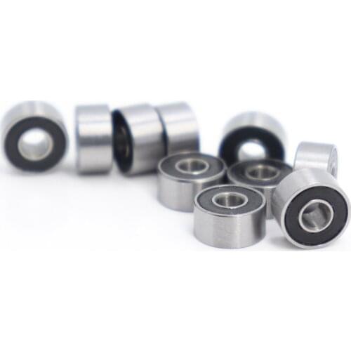 693RS Bearing ABEC-3 ( 10 PCS ) 3*8*4 mm ABEC-3 Hobby Electric RC Car Truck 693 RS 2RS Ball Bearings 693-2RS Black Sealed