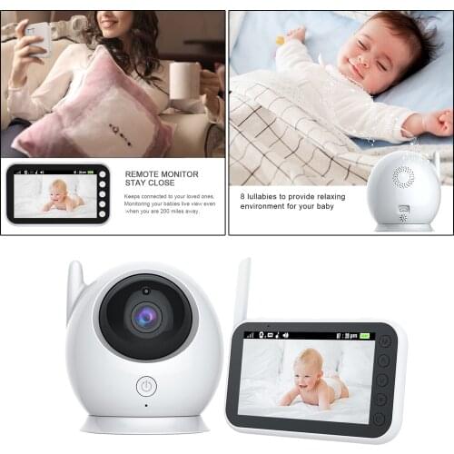 LCD Screen Wireless Video Baby Monitor 360-Degree Surveillance for Parents