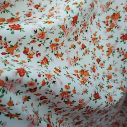 New Dress Floral Fabric Chiffon Stretchy Fashion Skirt Sewing Summer Material