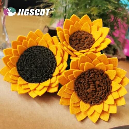 FLOWER petal die for paper and quilting crafts 15.8mm thick 5.5x6inch SMR-FL0018A wooden steel rule die with back case