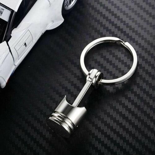 Engine Piston Key Ring Chain Keychain Keyfob Key Chain Chrome Drop Matte Color Small Wholesale Rainbow Big Shipping Silver Y4H6