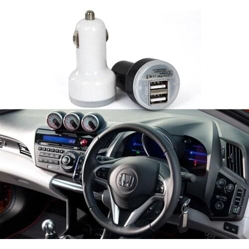 Dual USB 2-Port Mini Car Charger Adapter Bullet 5V 2.1A+1A Universal For iPhone Xiaomi Huawei Samsung