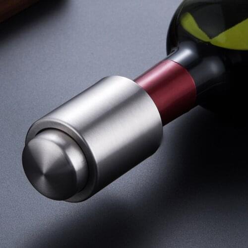 Vacuum Leak-proof Red Wine Bottle Cap Stop Silicone Sealed Champagne Bottle Stopper Vacuum Retain Freshness Wine Plug Bar Tools