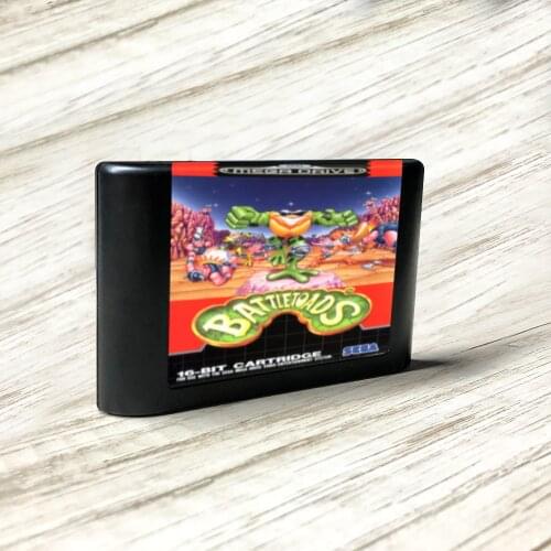 Battletoads - EUR Label Flashkit MD Electroless Gold PCB Card forSega Genesis Megadrive Video Game Console