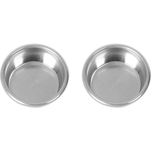 2Pack 54mm Filter Basket for Breville Sage 870/875/878/880 54mm Semi-Automatic Coffee Machine Bottomless Handle Filter