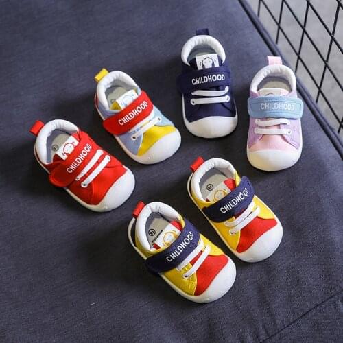 Spring Infant Toddler Shoes Girls Boys Casual Canvas Shoes Soft Bottom Comfortable Non-slip Kid Baby First Walkers Shoes