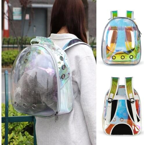 Portable Cat Carrier Bag Breathable Puppy Cats Backpack Box Outdoor Travel Pet Carriers Cage Small Dog Cat Handbag Space Capsule