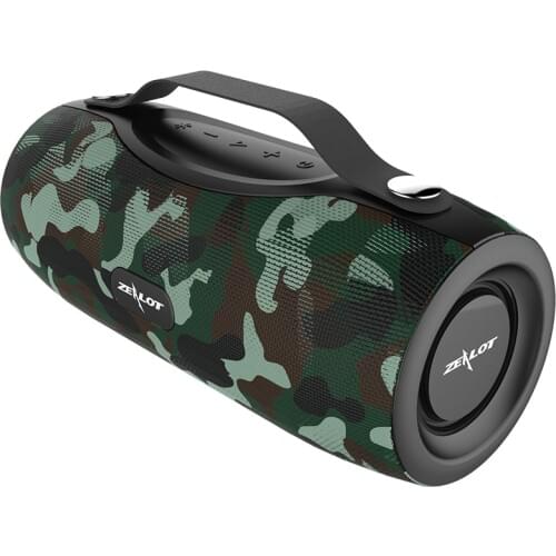 ZEALOT S29 Portable Bluetooth Speaker Boom Bass Subwoofer FM Radio Wireless Outdoor Speaker+Power Bank+Flashlight TF card Player