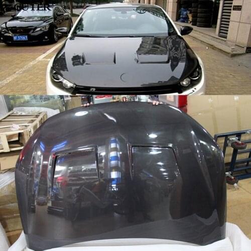 R style Carbon Fiber Front Hood Engine Bonnets Covers for Volkswagen VW Scirocco 2009-2014