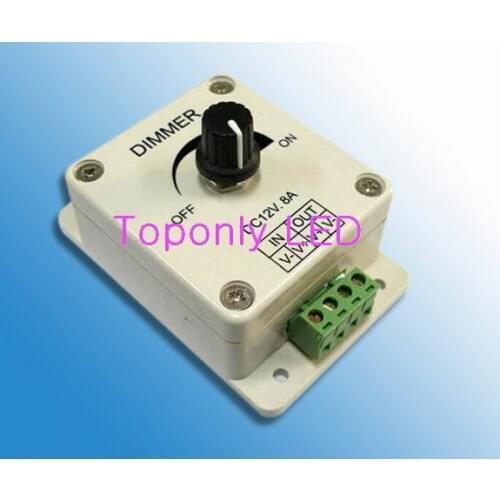 DC12v led knob light dimmer Max.8A 96w output easy to adjust brightness DIY led component parts 100pcs/lot DHL free shipping