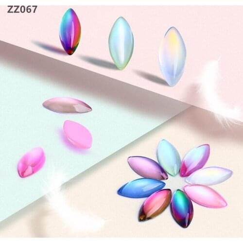 Horse eye Rhinestone Mocha rhinestones Flatback Crystal Stones Gems Non Hotfix Strass for Decoration glue on rhinestones ZZ067