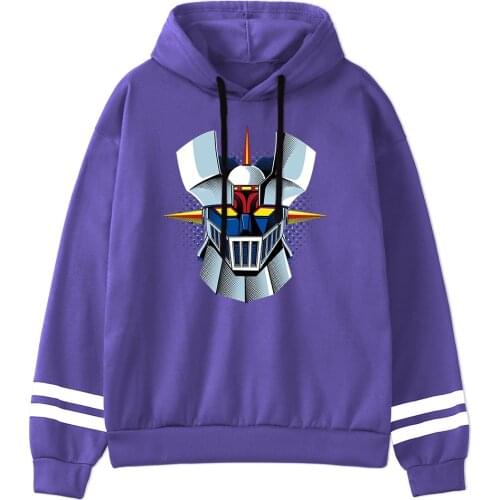 Hoodies Mazinger Z Japanese Anime Printing Men Hoodie Harajuku Cartoon Male Clothing Fashion Casual Street Hooded Sweatshirts