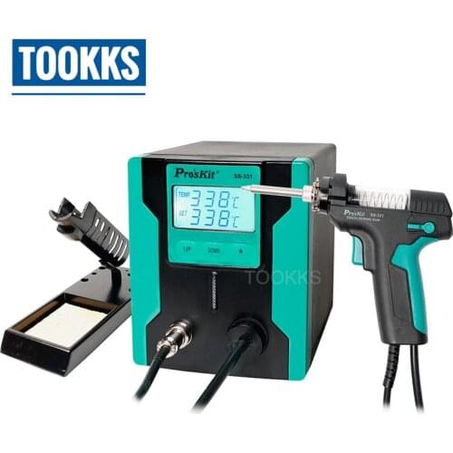 Updated Version ProsKit SS-331H Electric Desoldering Gun Desoldering Pump More Efficient Increase Automatic Sleep Function