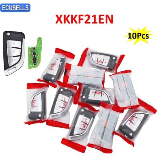 10Pcs/Lot 3 Buttons Xhorse XKKF21EN Universal Proximity Smart Remote Car Key for Wire Universal For VVDI Key Tool