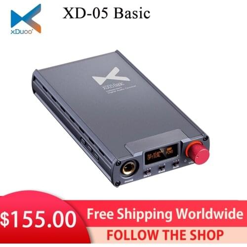 XDUOO XD-05 Basic AK4490 PCM384KHz DSD256 XMOSXU208 XD05 Basic HiFi Protable Headphone Amplifier XD05 Basic