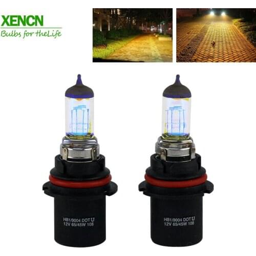 XENCN HB1 9004 12V 65/45W 2300K Golden Eyes Super Yellow Automotive Car headlight Lamp 30% More Light 75m Beam Free Shipping 2X