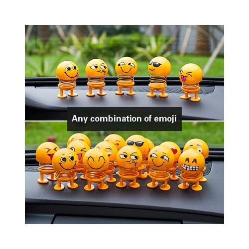 Funny Shaking Head Doll Small Ornament Lovely Pop It Car Accessories Interior Doll Creative Car Toys Car Decoration Accessories