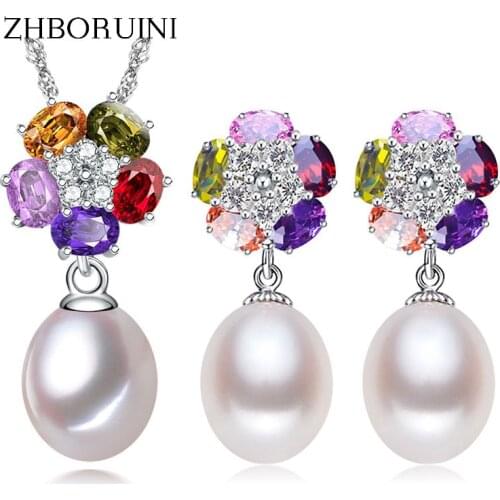 Наборы ювелирных украшений ZHBORUINI China At AliExpress