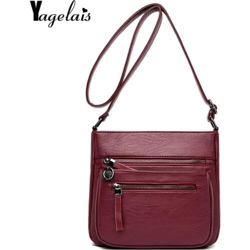 Womens Leather Purse Satchel Cross Body Zipper Shoulder Bag Messenger Bag FASHION DESIGN gifts