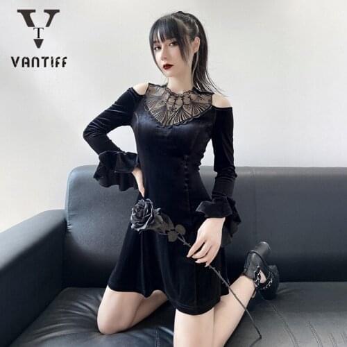 Bodycon Mini Dress Women Gothic Streetwear Print Summer Dress Clothes for Women Female Fancy Day Party New Lace Collar Dress