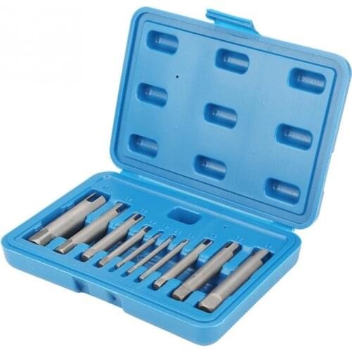 1 set Screw Tap Extractor Steel Broken Head Taps Remover Stripped Screw Tap Extractor Set screw Remove Tools High Speed Steel