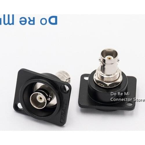 1pc D type Dual BNC Panel butting connector Mount Female to Female Socket DC-RUD panel BNC