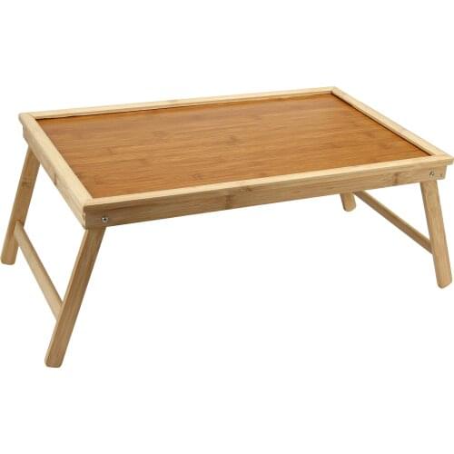 50*30*20cm Laptop Stand Bed Tray Table With Folding Legs,Serving Breakfast in Bed or Use As a TV Table, Laptop Computer Tray