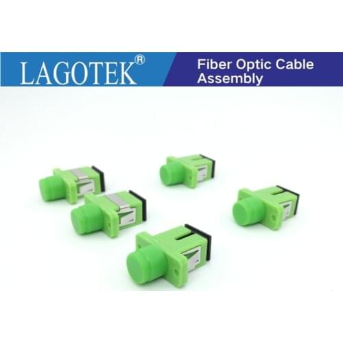 50PCS/LOT SC/APC-FC/APC Fiber Adapter Connector Simplex Single Fiber Coupler