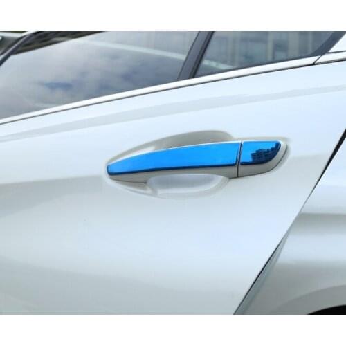 8pc for Peugeot 408 2014-2016year Outside door handle Sequins Decorative sticker