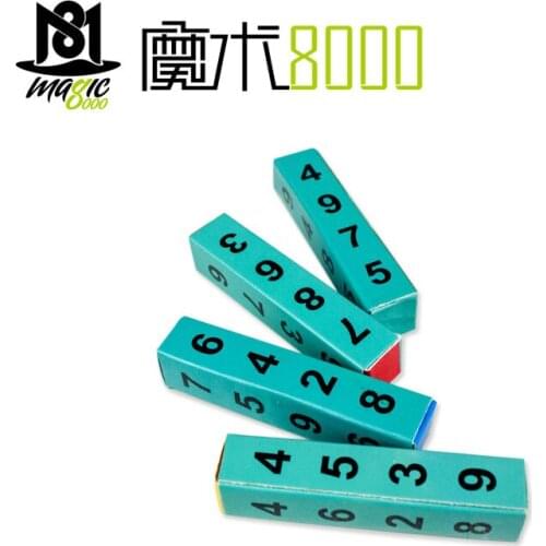 Budget magic number - domino Fortune magic tricks close up stage props mentalism magician magie profsesional intelligent kids