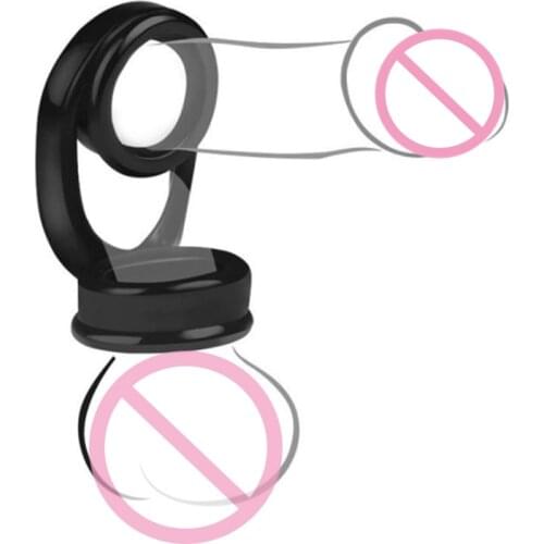 Scrotum Bind Delay Ejaculation Black Cock Ring Sex Toys for Men Erection Sex Shop Adult Products Elastic Penis Ring Hot Sold