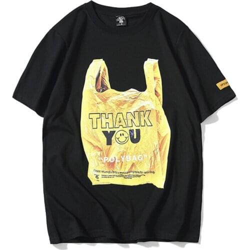 Spring Summer Popular Logo Spoof Printed Mens Short Sleeves T-shirt Round Collar Male And Female Students Loose Couple T-shirt