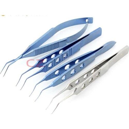 Titanium alloy Eyelid Beauty Eye Capsular Capsule Ophthalmic Instruments Capsulorhexis Clapm Tweezers Tools