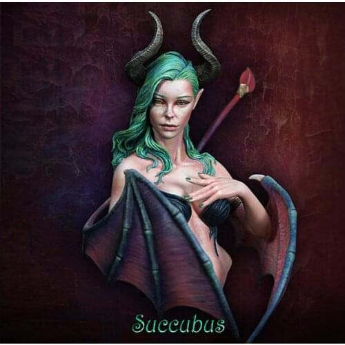 1/12 Scale Unpainted Resin bust Succubus collection bust