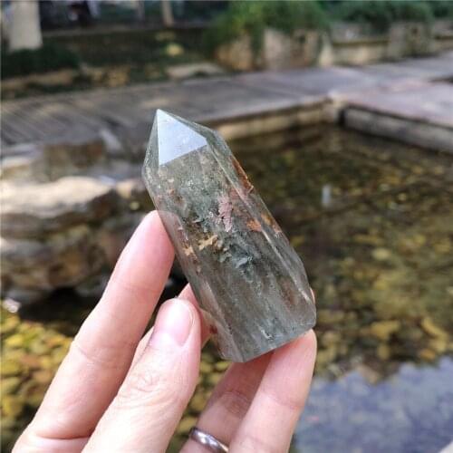 Phantom Crystal Point Stone Island Wicca Decor Natural Quartz Crystals Cristal Pierre Naturelle Cristaux Healing Home Chakra