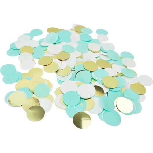 36g Paper Alpaca Confetti 3cm Round Paper Decoration green pink golden white mixed colors Party Decor PAT96