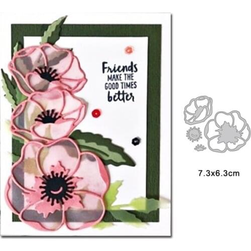 Flower Metal Cutting Dies For DIY scrapbooking stamps and dies for card making Decorative Embossing plantillas stencil nouveau