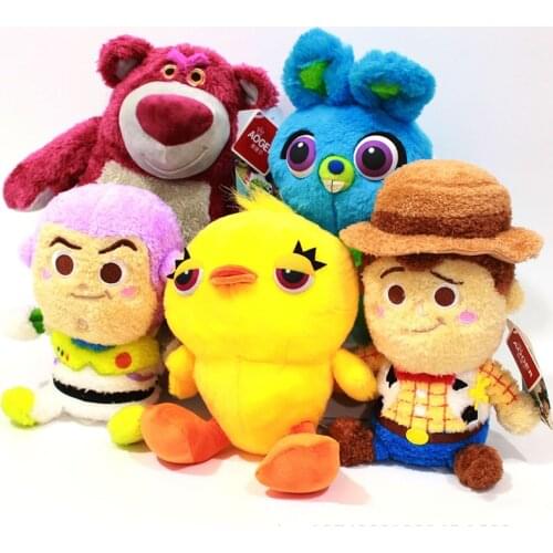 Disney Woody Buzz Lightyear Jessie Bunny Toy Story Stuffed Dolls Soft Plush Pillow Lotso Hugging Bear Toys For Kids Girls Gift