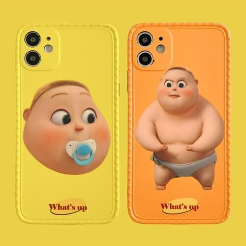 Soft Phone Cases For iPhone X XR XS Max 12 Pro Mini 11 Shockproof Funny Baby Back Cover For iPhone 7 8 Plus SE 2020 Mobile Phone