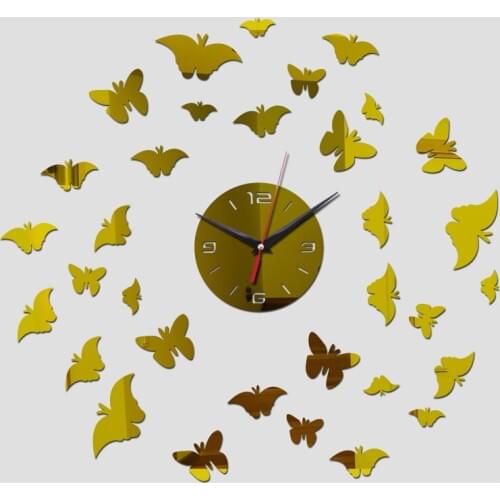 2019 new diy quartz watch clocks Multi-piece set Needle living room modern sun decorative mirror wall clock