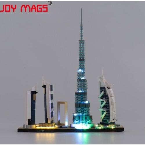 JOY MAGS Only Led Light Kit For 21052 Architecture Dubai Skyline Collection , (NOT Include Model)