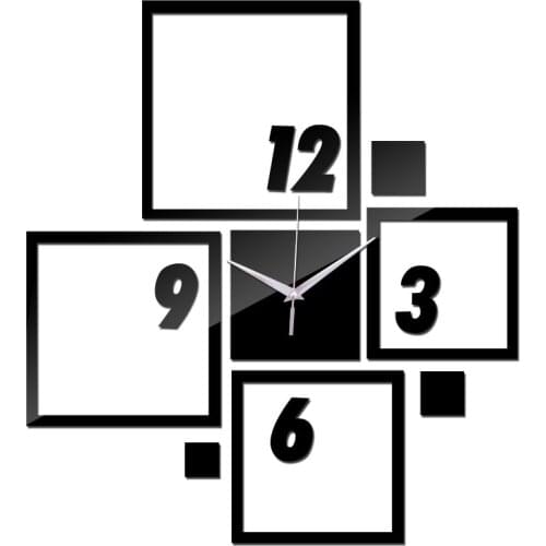 2019 New Wall Decoration Home Accessories Stickers Diy 3d Stereo Digital Wall Clock European Free Mural Decoration Paris Bell