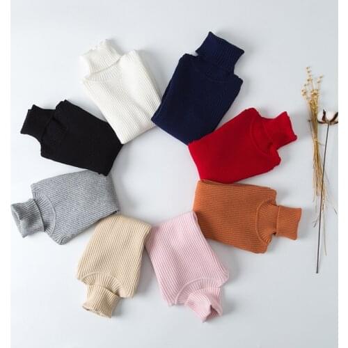 New Boys Clothes Kids Sweater Toddler Girls Bottoming Turtleneck Sweater Pullovers Kids Knitwear Sweaters Children Clothing Tops