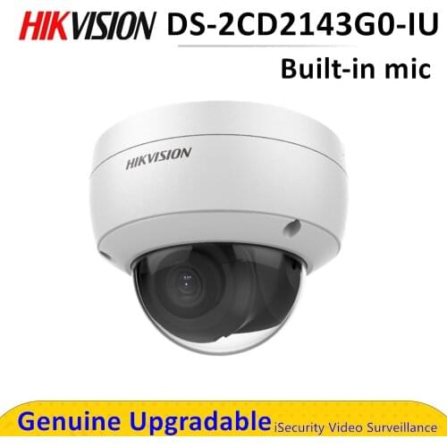 DS-2CD2143G0-IU Hik 4mp IR Network CCTV Camera Security POE with Built-in Mic Microphone