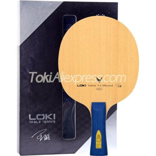 Original LOKI Violent 5 V5 Table Tennis Blade Racket (5 Ply Wood, Allround) Violent-5 Ping Pong Bat Paddle