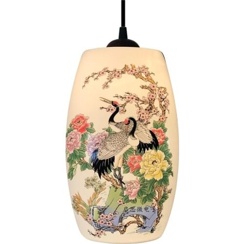 New Chinese Pendant lamp for Kitchen Dining Room Living Room Suspension luminaire Hanging Ceramic Bedroom Chandeliers Fixtures