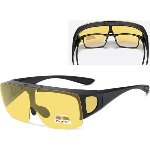 New Flip Up Polarized Sunglasse Men Women Plastic Frame UV400 Goggles Outdoor Driving Fishing Sports Fit Over Sun Glasses Cover