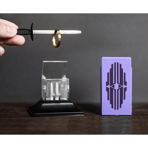 2pcs/lot Penetrating sword/Sword Through Ring - Free shipping,Magic Accessories For Magicians,Stage Magic Illusions