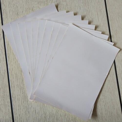 50 Sheets A4 self adhesive Sticker Paper Glossy Surface White Blank Label 210 x 290mm For Printer Accept Custom Order