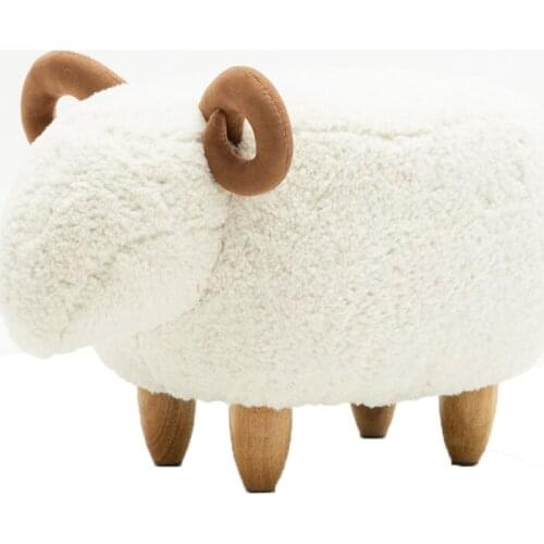 Nordic Shoes Changing Stool Creative Fashion Lamb Animal Household Door Living Room Sofa Shoes Storage Childrens Short Stool